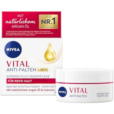 Afbeelding van Nivea Vital Antifalten Intensiv PLUS Tagespflege FÜR Reife HAUT LSF15 Hydratatie, Maat: 50 ml,