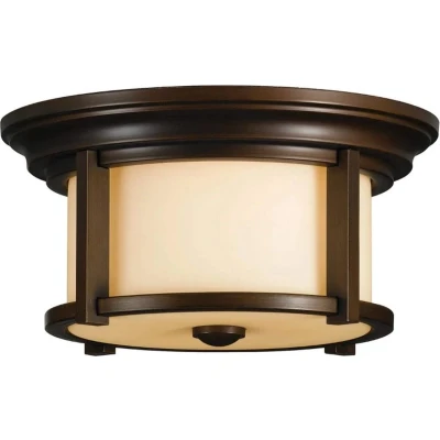 Afbeelding van Feiss LED Wand Buitenlamp Merrill 2X E27 Max 60W IP44 Dimbaar Heritage Bronze