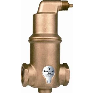 Afbeelding van Spirotech spirovent luchtafscheider horizontaal 1 2x binnendraad messing aa100