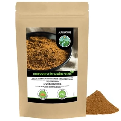 Afbeelding van Alpi Nature Chinees vijf kruidenpoeder (100 g) kruidenmengsel vijfspicesmengsel 100% natuurlijk specerijenbereiding voor de Aziatische keuken zonder kunstmatige additieven