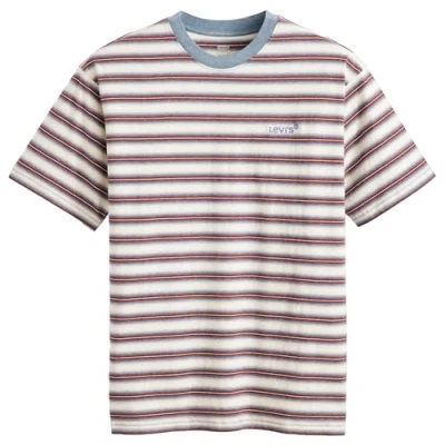 Afbeelding van Levi&#039;s TAB Vintage TEE Tshirt basic, Heren, Maat: Small, Break stripe porridge heather jersey
