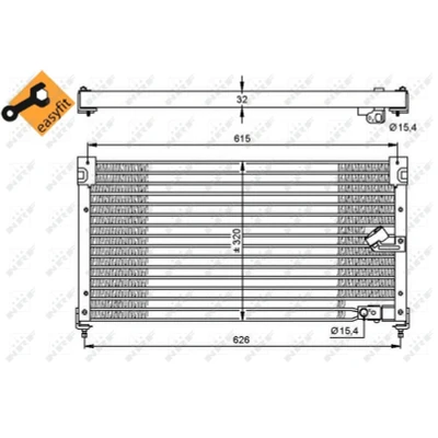 Afbeelding van NRF Airco condensor 35348
