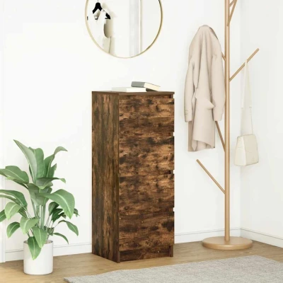 Afbeelding van vidaXL Dressoir 37,5x35x99 cm spaanplaat gerookt eikenkleurig