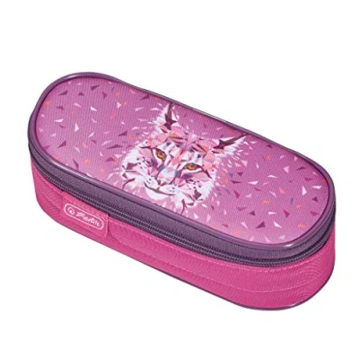 Afbeelding van Herlitz luie etui airgo, wilde dieren lynx, lynx