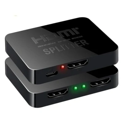 Afbeelding van INF 2 poorts HDMI splitter voor schermen, splitter, 3D, 4K Ultra HD