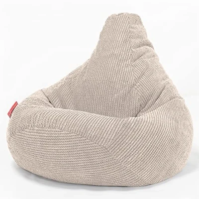 Afbeelding van LOUNGE PUG, Zitzak Gaming Stoel, Fauteuil Poef, Pompom Crème