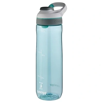 Afbeelding van Contigo Cortland Autoseal Waterfles Grote BPA vrije Drinkfles van 720ml Sportfles Lekvrije Ideaal voor School, de Sportschool, Fiets, Hardlopen, Wandelen Grayed Jade