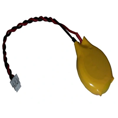 Afbeelding van 1 x CMOS batterij BIOS CR2032 met stekker MOLEX 2 polig 3V voor PC laptop v. Wegwerp
