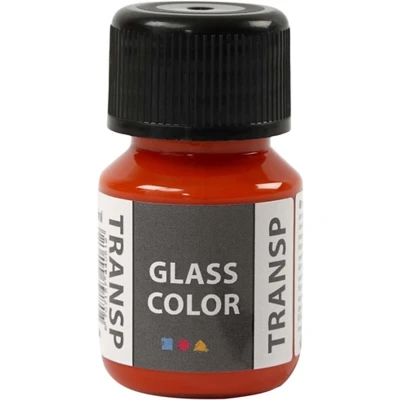 Afbeelding van Creativ Company Glass Color Transparante Verf Oranje, 30ml