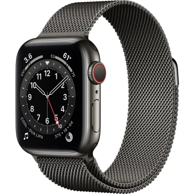 Afbeelding van Apple Watch Series 6 OLED 40 mm 4G Grafiet GPS
