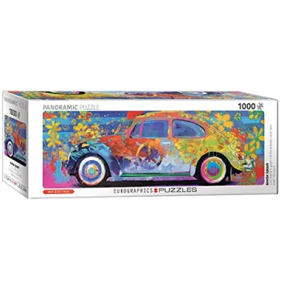 Afbeelding van EuroGraphics 6000 1499 Beetle Splash Panoramisch strandpad Legpuzzel, Diverse, 1000