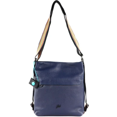 Afbeelding van Gabs Leren Schoudertas Clarissa TG Shoulderbag Inchiostro Blu Donkerblauw