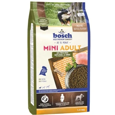 Afbeelding van Bosch HPC Mini Adult Met vers gevogelte en gierst Droogvoer voor volwassen honden van kleine rassen (tot 15 kg) 1 kg