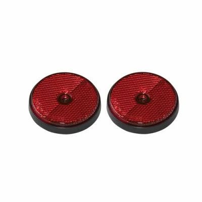 Afbeelding van Pro Plus Reflector met Schroefbevestiging Ø 60 mm Rood 2 stuks