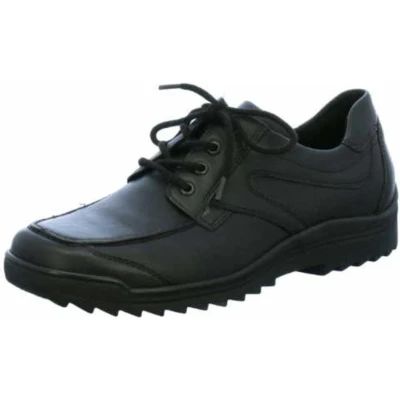 Afbeelding van Heren Veterschoenen Waldlaufer 483000 174 001 Hendrik Zwart Maat 11½