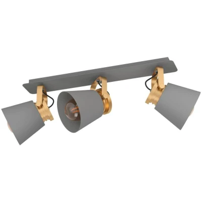 Afbeelding van EGLO Twicken Spot E27 59 cm Grijs/Goud Staal