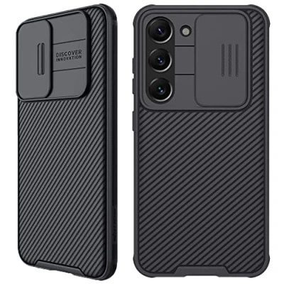 Afbeelding van Samsung Galaxy S23 Hoesje Kunststof Nillkin Hardcase/Backcover Zwart Telefoonhoesje