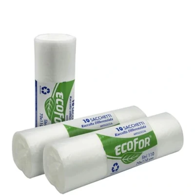 Afbeelding van Virsus Afvalzakken, afmetingen 70 x 110 cm, transparant, met inhoud liter, afvalzakken voor afvalscheiding, 100 stuks