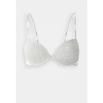 Afbeelding van Calvin Klein Underwear Lightly Lined DEMI ICON Tshirt BH, Dames, Maat: 80D, Grey heather