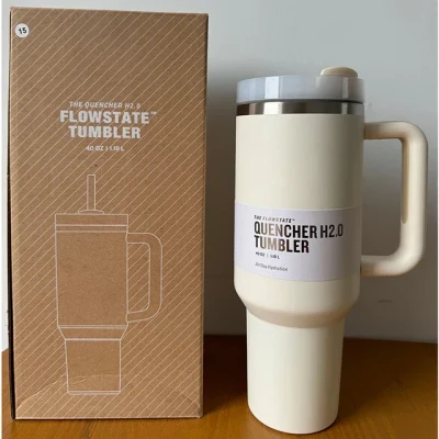 Afbeelding van Stanley Quencher H2.0 Flowstate Tumbler thermosfles 1,2 liter Ivoor