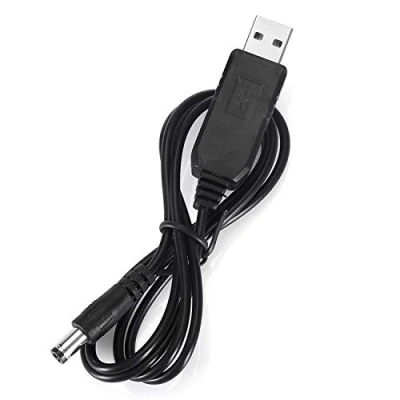 Afbeelding van LANMU USB stekker naar DC stekker, oplaadkabel 5 V, kabel datakabel aansluitkabel V 12 adapterkabel 5,5 x 2,1 holle