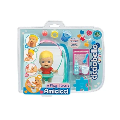 Afbeelding van Cicciobello Amicci Play Time, zachte baby met gekleurde luier, minifiguur accessoires, voor meisjes vanaf 3 jaar, CC000100, Giochi Preziosi