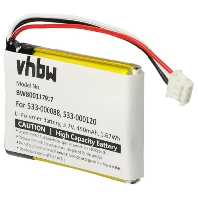 Afbeelding van vhbw Batterij compatibel met Logitech MX Master 2s, 3 draadloze muis (450mAh, 3,7V, Li Polymeer)