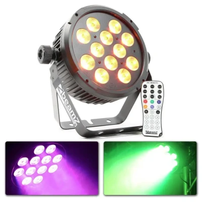 Afbeelding van BeamZ BT300 FlatPAR 12x 10W DMX met afstandsbediening