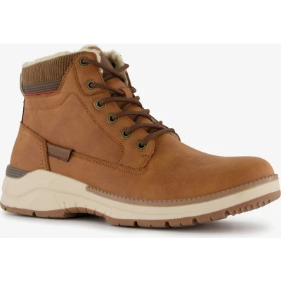 Afbeelding van Blue Box heren veterboots cognac Maat 41 Uitneembare zool