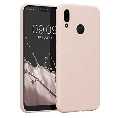 Afbeelding van kwmobile telefoonhoesje geschikt voor Huawei P20 Lite Hoesje smartphone Back cover in kokosmelk