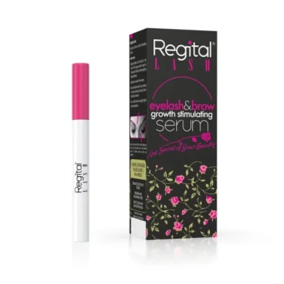 Afbeelding van Regital Lash wimper en wenkbrauwgroeistimulerend serum klinisch bewezen formule alleen natuurlijke ingrediënten dermatologisch getest 3 ml