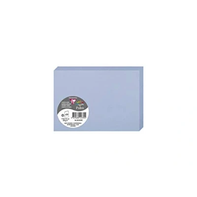 Afbeelding van Clairefontaine 22339C 25 dubbele kaarten formaat C6 (11 x 15,5 cm) 210 g/m² kleur: lavendelblauw uitnodigingsdoos evenementen en correspondentie serie pollen premium papier glad