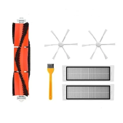 Afbeelding van INF 6 delige accessoireset voor Xiaomi Mi Robot Vacuum Mop 2 STYTJ03ZHM, 1 x hoofdborstel, zijborstels, filters, reinigingsborstel
