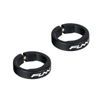 Afbeelding van Funn Legering Fiets Grip Klemringen voor Hilt, Holeshot, Combat, Combat II, III MTB Handvatten, Vergrendelingsringen het Vastzetten van Fietsstuur Handvatten op hun Plaats (Zwart)