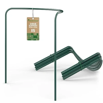 Afbeelding van Gardengloss® Gecoate Stalen Heestersteunen (5 Stuks) Heestersteun Halfrond 35cm x 40cm Bloemsteun Voor Hortensia&#039;s En Rozen Plantensteun