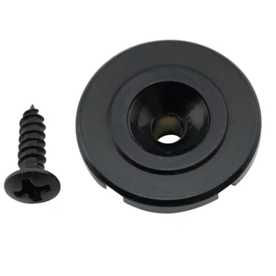 Afbeelding van Musiclily Pro Rond Vintage Stalen Snaargeleider String Guide voor Jazz Bass/Precision Bass Elektrische Basgitaar, Zwart