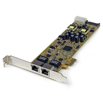 Afbeelding van StarTech.com Dual Port PCI Express Gigabit Ethernet PCIe netwerkkaart adapter PoE/PSE