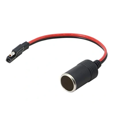 Afbeelding van CERRXIAN Adapter voor sigarettenaansteker naar SAE 12/24 V snelkoppeling 14 AWG kaliber