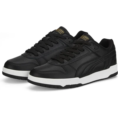 Afbeelding van Puma RBD game Low leren sneakers zwart/wit