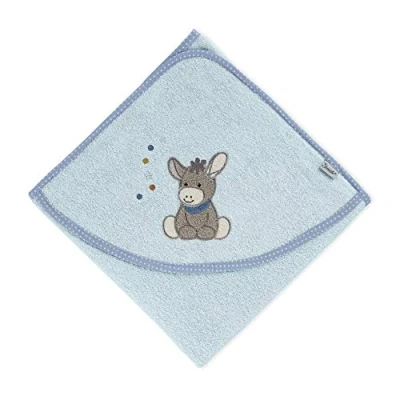 Afbeelding van Sterntaler Badhanddoek Emmi lichtblauw 100 x cm