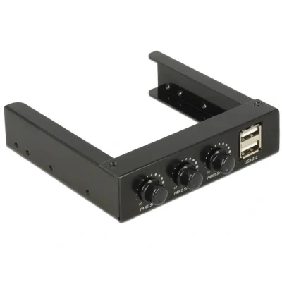 Afbeelding van Delock 3.5? Voorpaneel &gt; 2 x USB 2.0 en ventilatorregeling