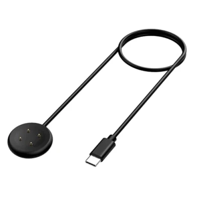Afbeelding van Panlouting Vervangende oplaadkabel magnetische USB oplader, 100 cm, compatibel met Google Pixel Watch 2/3, Fitbit Sense/Sense 2/Ace LTE/Versa 4/Versa 3