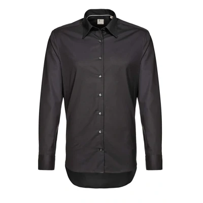 Afbeelding van Seidensticker KENT Shaped FIT Zakelijk overhemd, Heren, Maat: 38, Schwarz