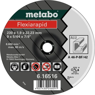 Afbeelding van Metabo Accessoires Doorslijpschijf Ø 115x1,0x22,23 mm Aluminium Flexiarapid 25 stuks 616512000