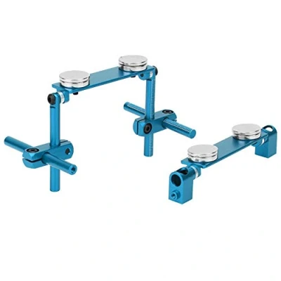 Afbeelding van Aluminiumlegierung Magnetische Karosseriehalterung Kit fit f¨¹r HSP 1/10 RC Racing Car Model(Himmelblau)