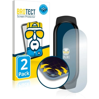 Afbeelding van BROTECT Screenprotector voor Xiaomi Mi Band 6 Folie Beschermfolie transparant volledig dekking (2 Stuks)