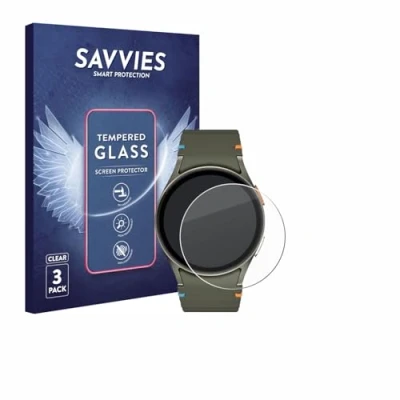 Afbeelding van Savvies Glas Screenprotector voor Samsung Galaxy Watch 7 (40 mm) Gehard Beschermglas 9H (3 Stuks)