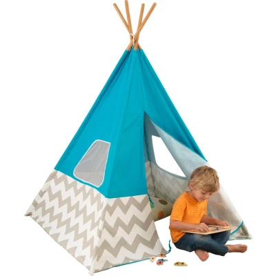 Afbeelding van KidKraft Tipi speeltent Deluxe turquoise