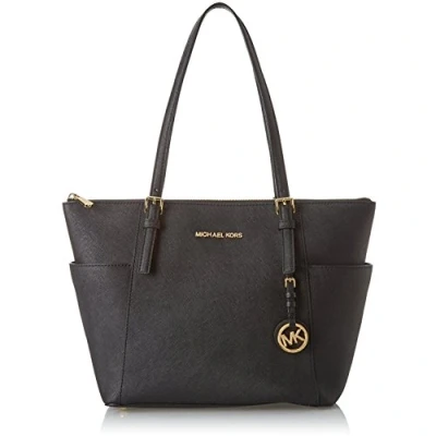 Afbeelding van Michael Kors Jet Set Item Top Zip Tote black Damestas