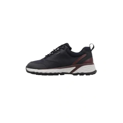 Afbeelding van Geox U Sterrato B ABX C Sneakers laag, Heren, Maat: 42, Navy Leer en textiel